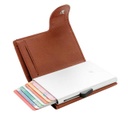 OTACI - c-secure PU RFID Card Holder & Wallet Brown