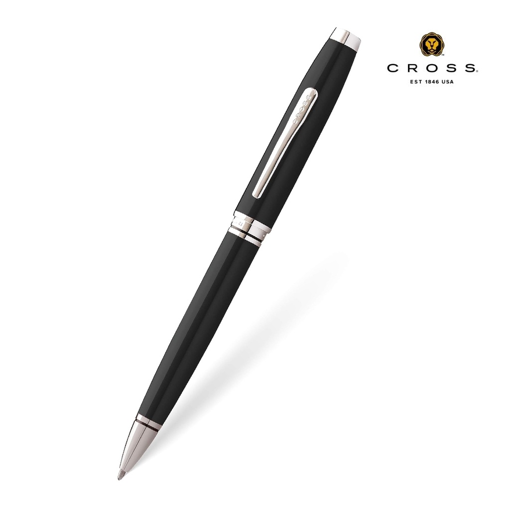 Cross Coventry Ballpoint Pen with Notebook and Bifold Wallet Gift Set - Black