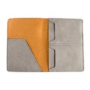 KRIMT - Giftology Set of Passport Holder & Card Holder - Grey
