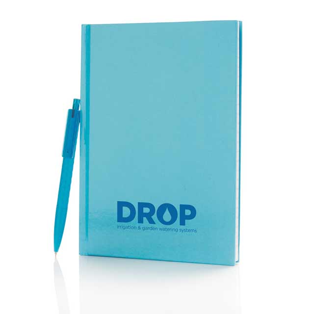 XD A5 Hard Cover Notebook With Pen - Blue