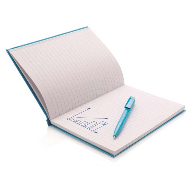 XD A5 Hard Cover Notebook With Pen - Blue