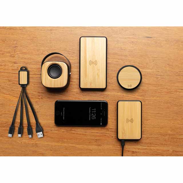 POLIS - @memorii Bamboo Wireless Charger (Anti-microbial)