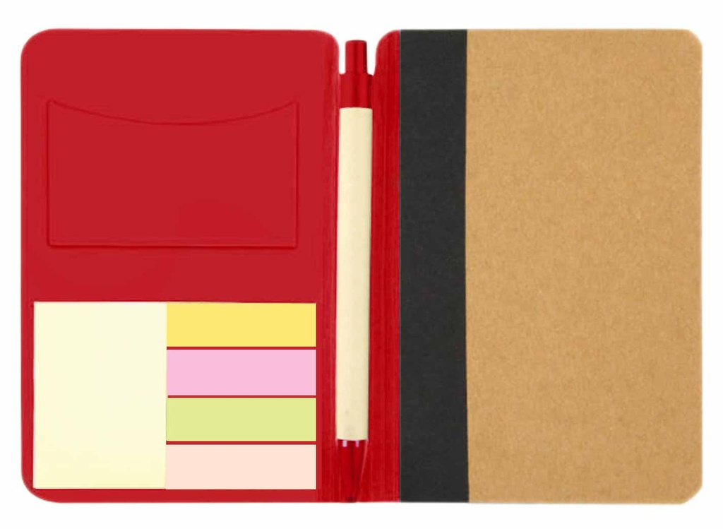 Eco-neutral Nuuk Meetings Notepad Red