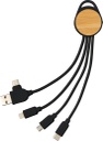 CESKY - Set of Bamboo Lid Bottle, Powerbank, Mobile Holder and Multi-Cable