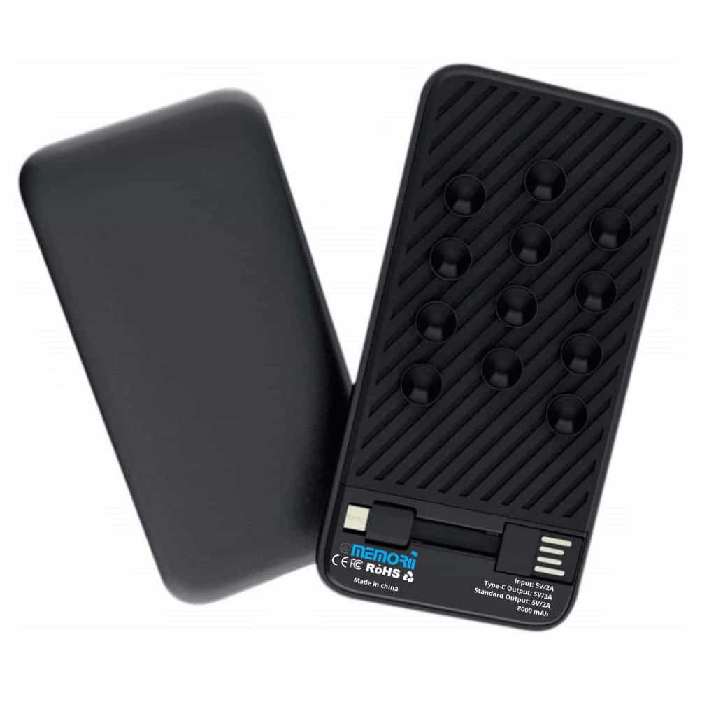 SQUIP - @memorii Powerbank 8000 mAh-Black