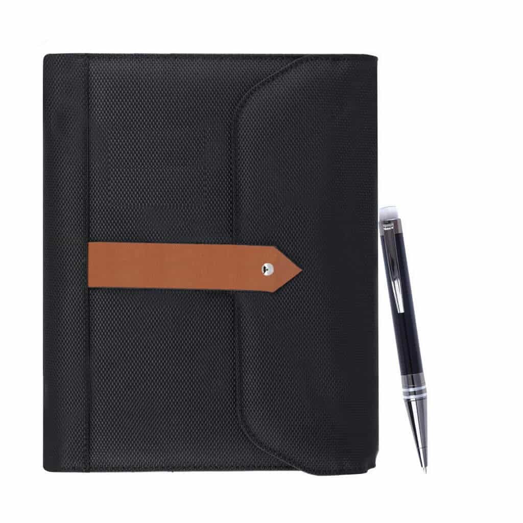 KUTINA - Set Of A5 Size Notebook in Sleeve And Pen
