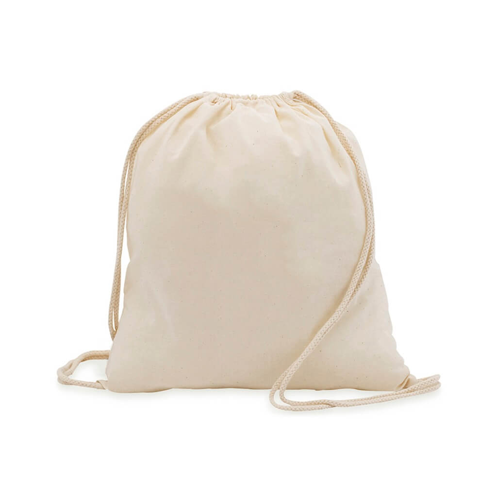 Drawstring Backpack In 100% Cotton Fabric