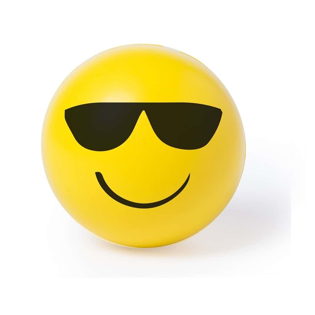 Soft Anti-stress Ball With Fun Emoji Designs - Sunglass