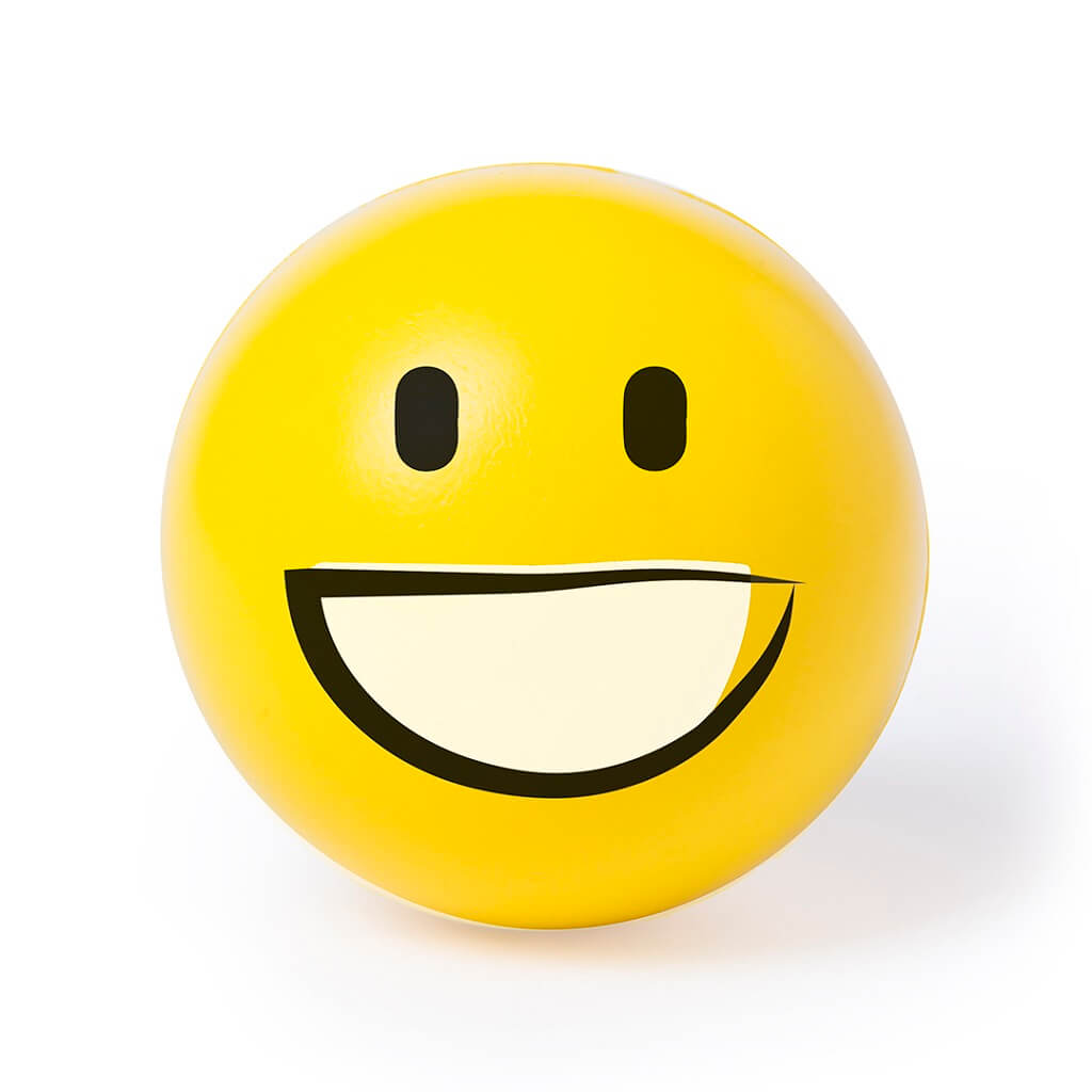 Soft Anti-stress Ball With Fun Emoji Designs - Smile