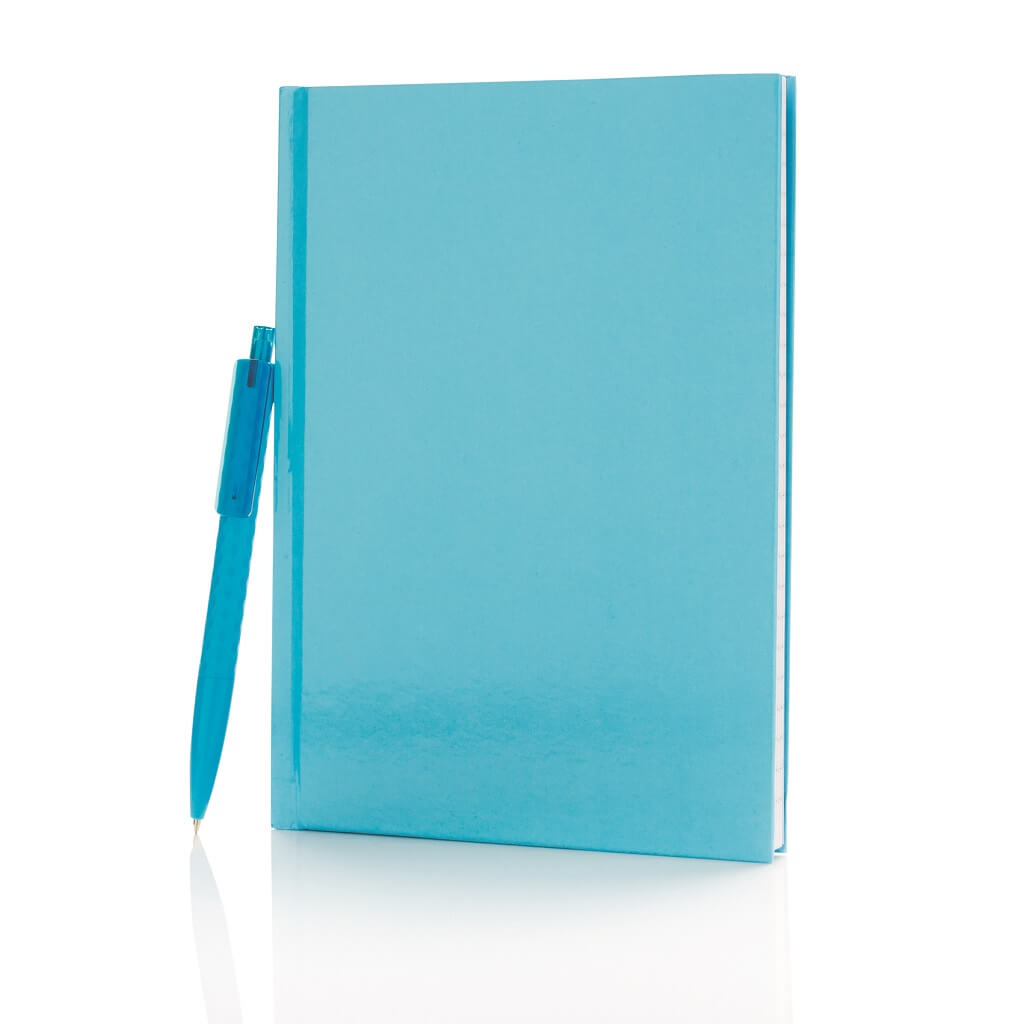 XD A5 Hard Cover Notebook With Pen - Blue