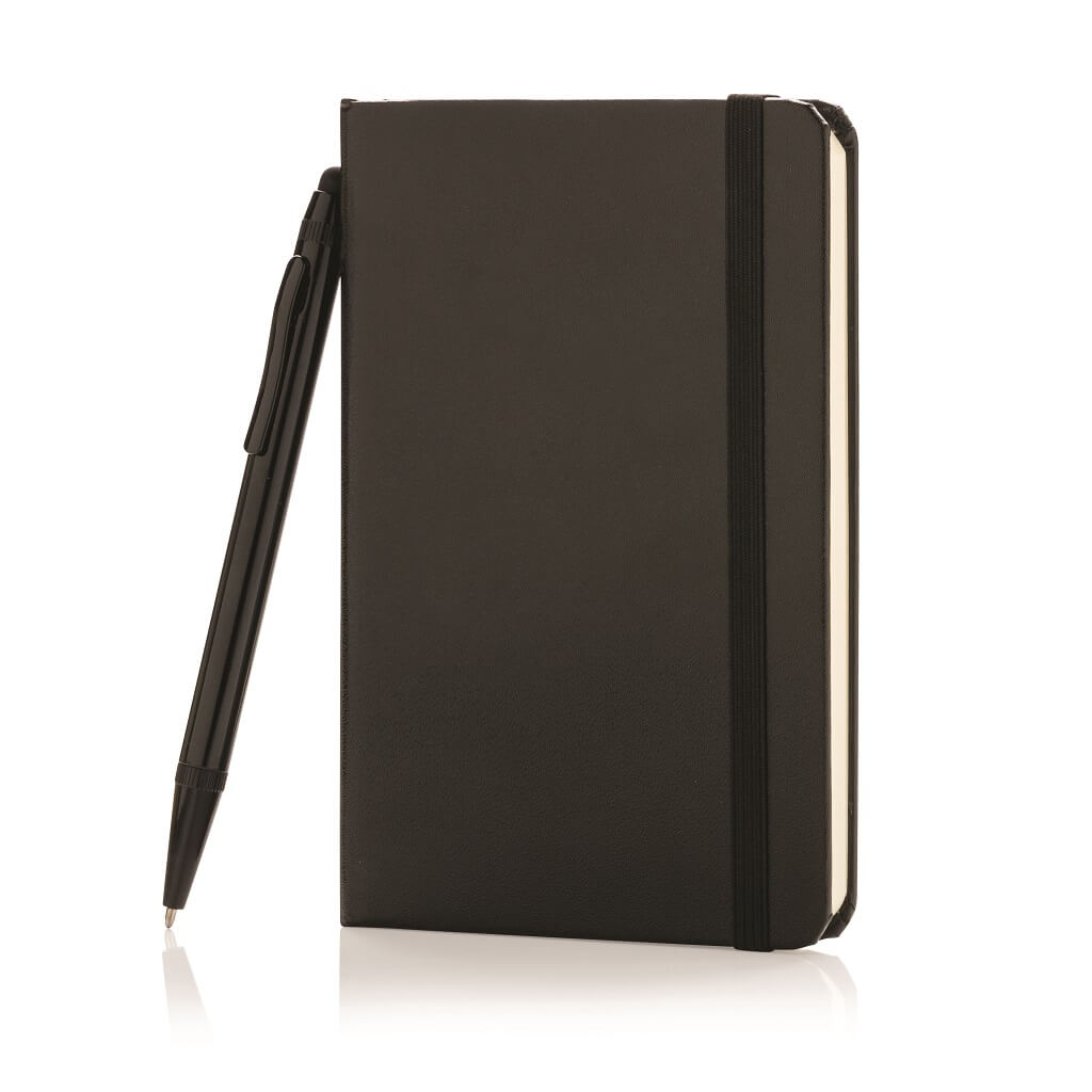 XD Collection A6 Hard Cover Notebook With Stylus Pen - Black