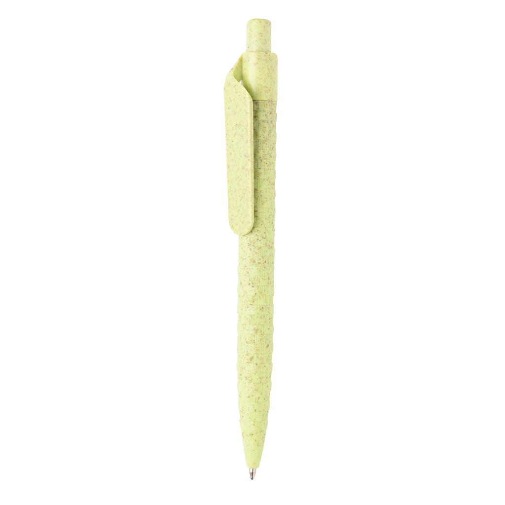 LORIENT - Push Action Ballpen With Wheat Straw - Green