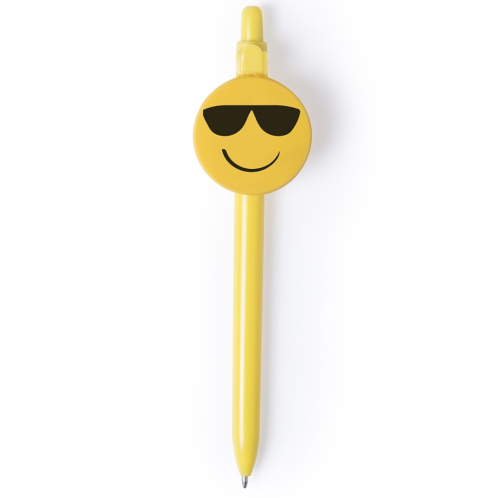 Ball Pen With Fun Emoji Designs - Sunglass