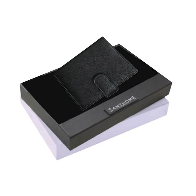 SANTHOME Genuine Leather Passport Cover