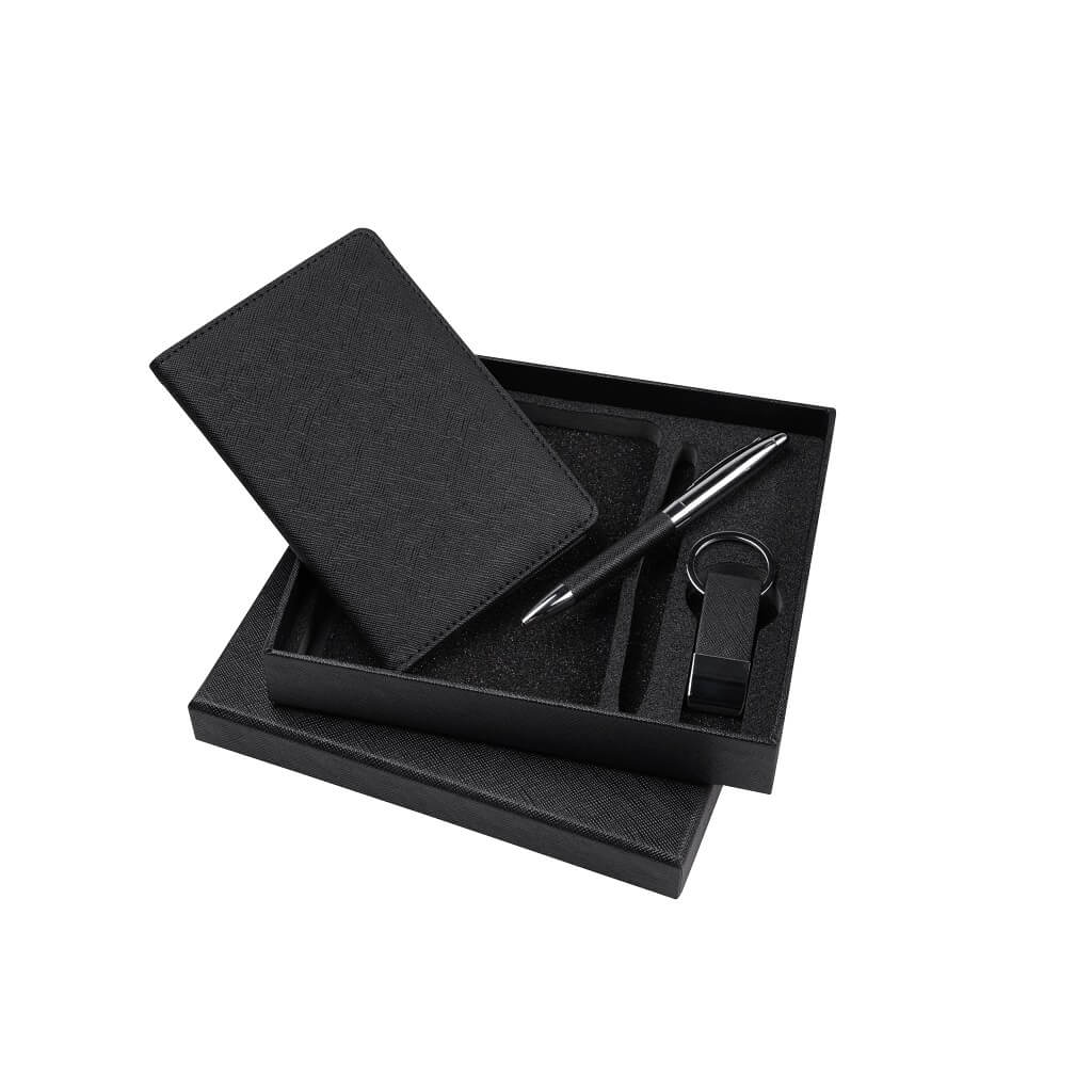 SLIVEN - Set Of Passport Holder, Ballpen And Keychain