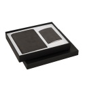 KRIMT - Giftology Set of Passport Holder & Card Holder - Grey