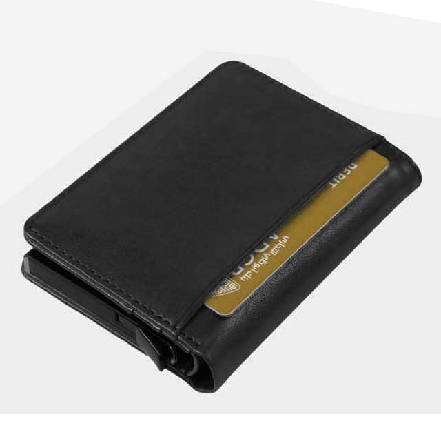 Giftology BORO Premium PU Cardholder & Wallet - Black