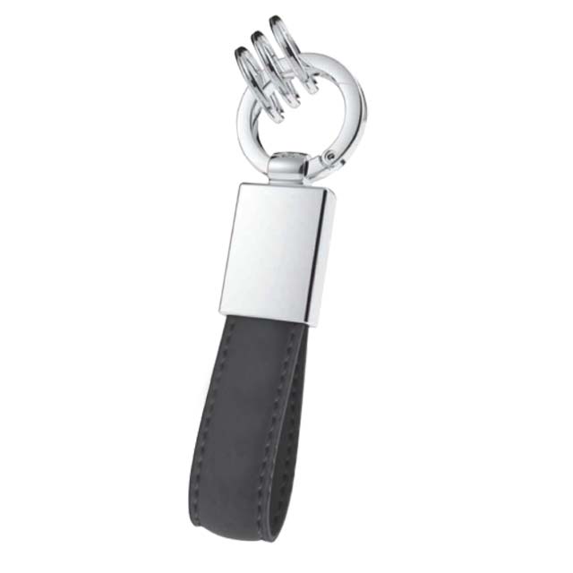 WAZIE Keychain (Silver/Black)
