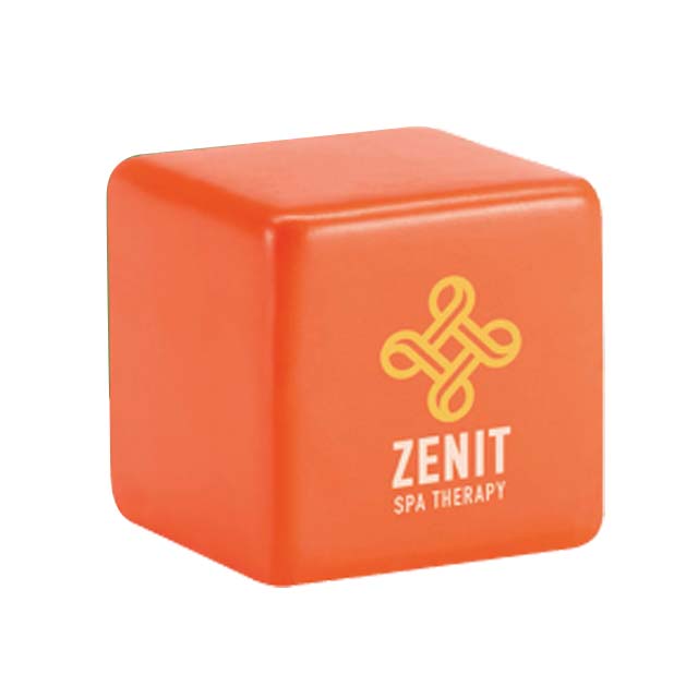 Square Shape Stress Reliever-Orange
