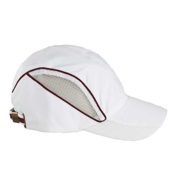 SANTHOME Performance / Sports Cap - White / Maroon