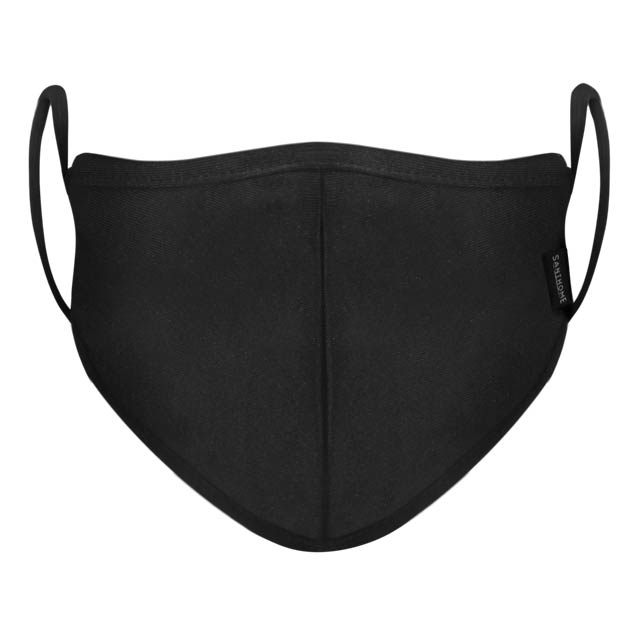 MARONI - SANTHOME 6 Layers Face Mask W/ Metal Nose Clip L Black