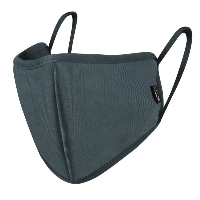 MARONI - SANTHOME 6 Layers Face Mask W/ Metal Nose Clip L Grey