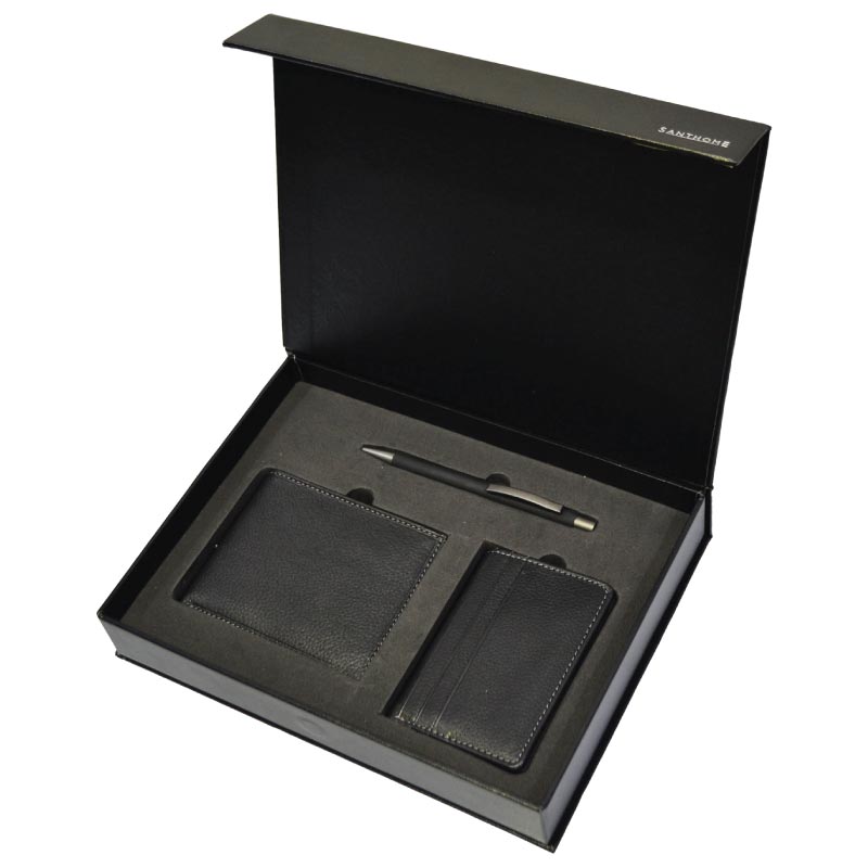 HAIGER - Set of Wallet, Card Holder and Metal Pen