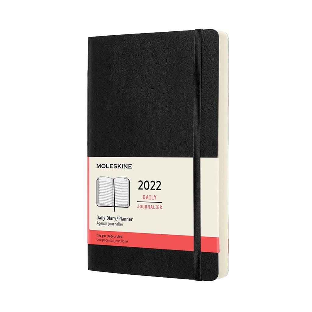 Moleskine 2022 Daily 12M Planner - Soft Cover - Large